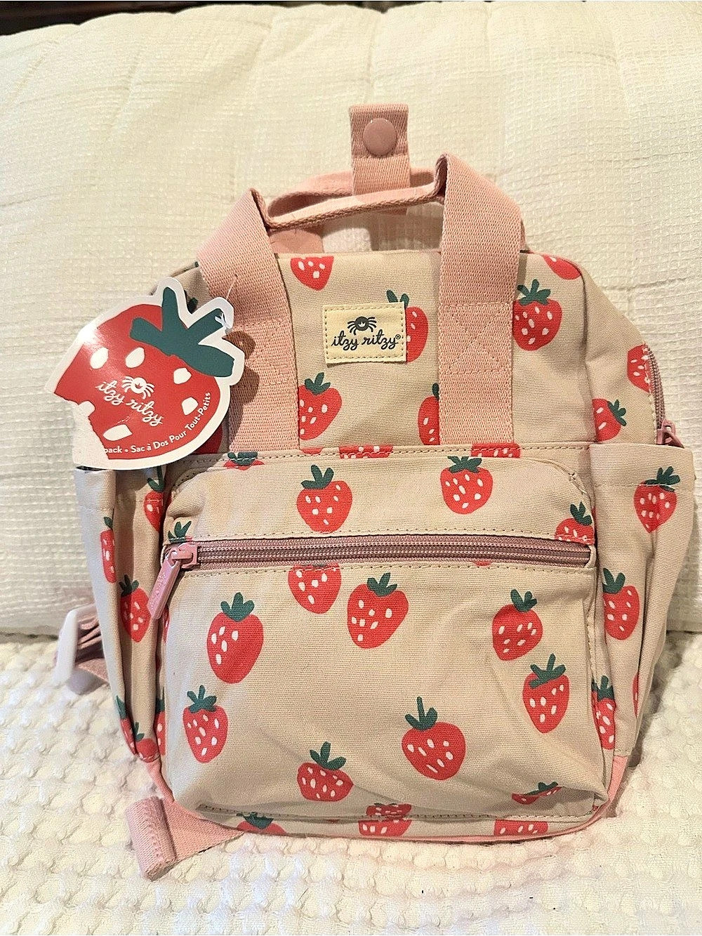 itsy ritzy Itzy Bitzy Bag Strawberry Backpack NWT